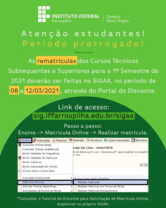 Rematrículas 2021 1