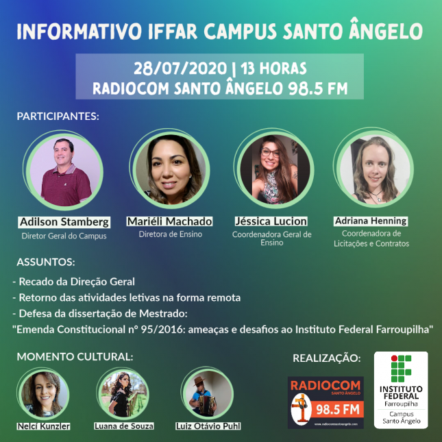 28.07.20 Informativo IFFar SAN