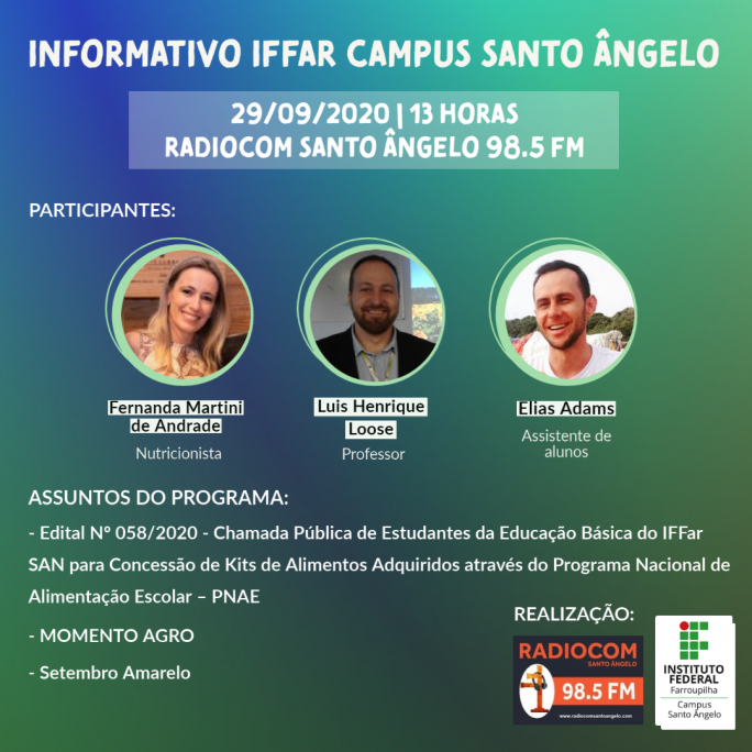 29.09.20 Informativo IFFar SAN