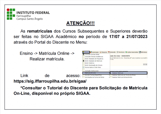 Aviso de Rematrícula Online 2023 II Semestre.png