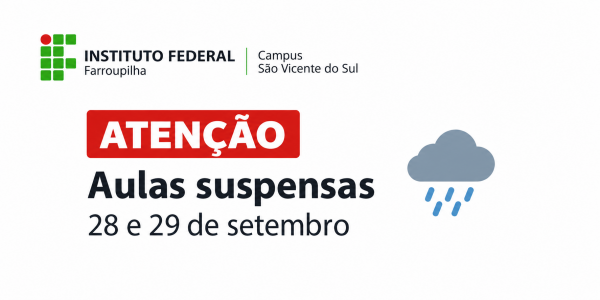 aula suspensa chuvas