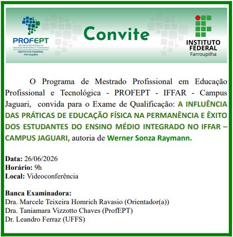 CONVITE QUALIFICAÇÃO WERNER T8