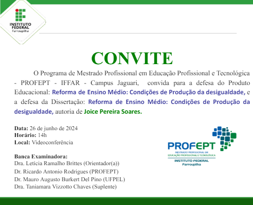 Convite Defesa Joice S T5