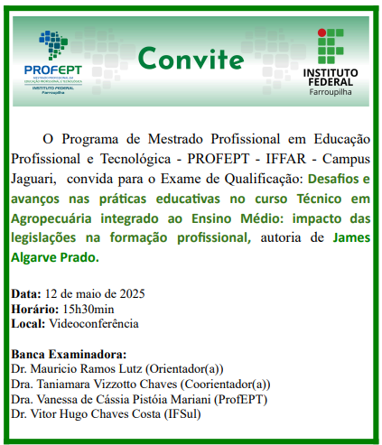 Convite Qualificação James T7