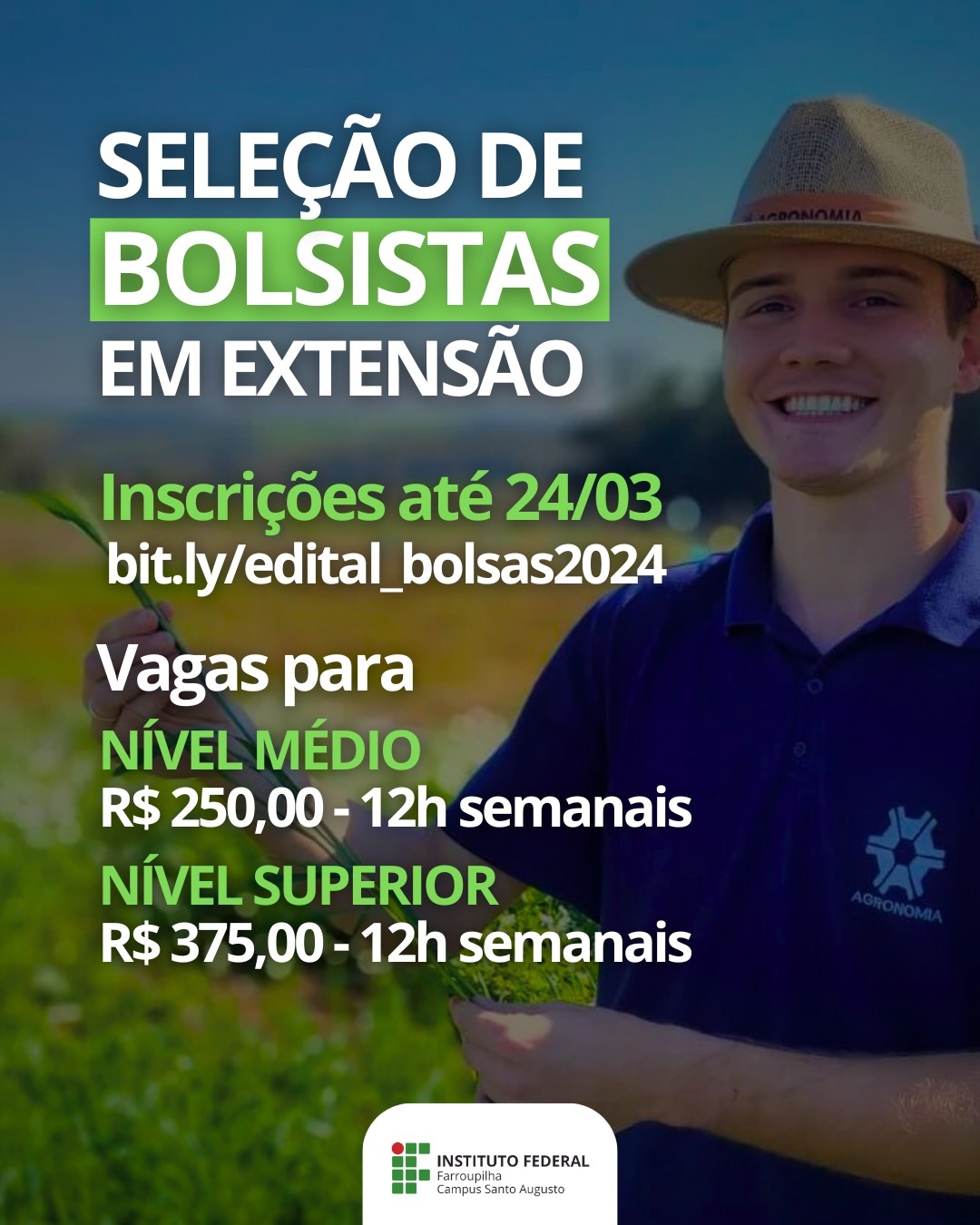 Bolsistas de extensão