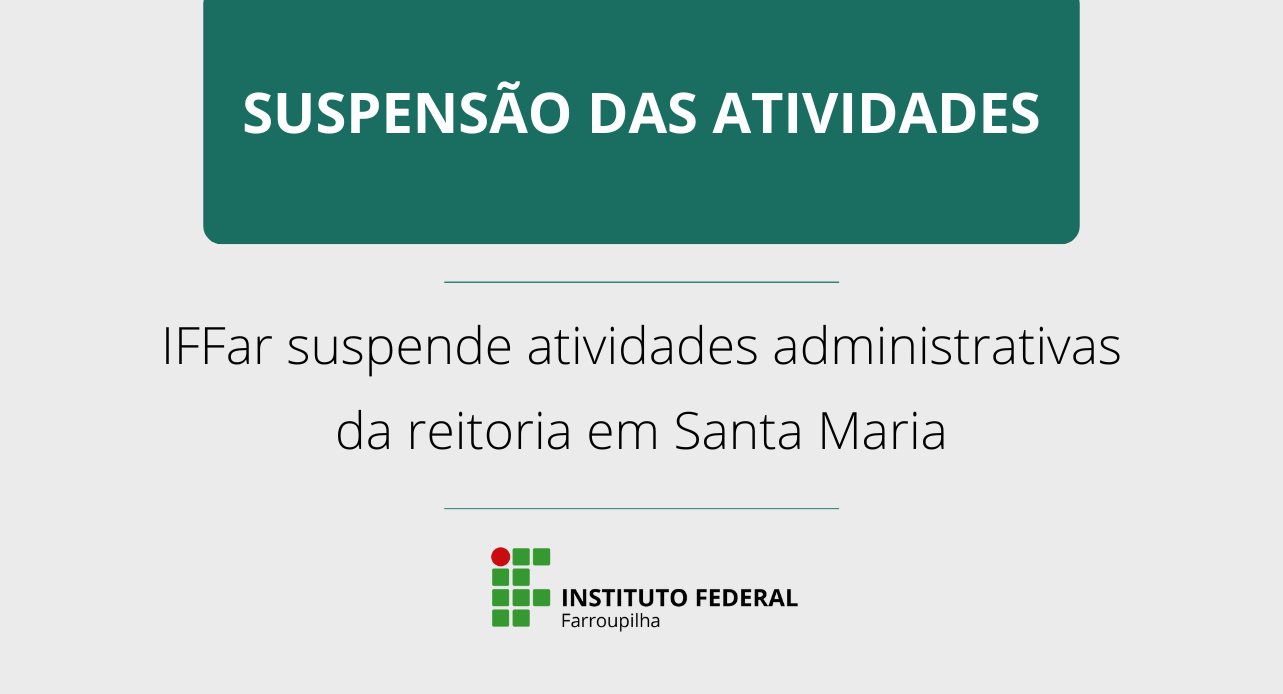 Chamadas notícias suspensao santa maria