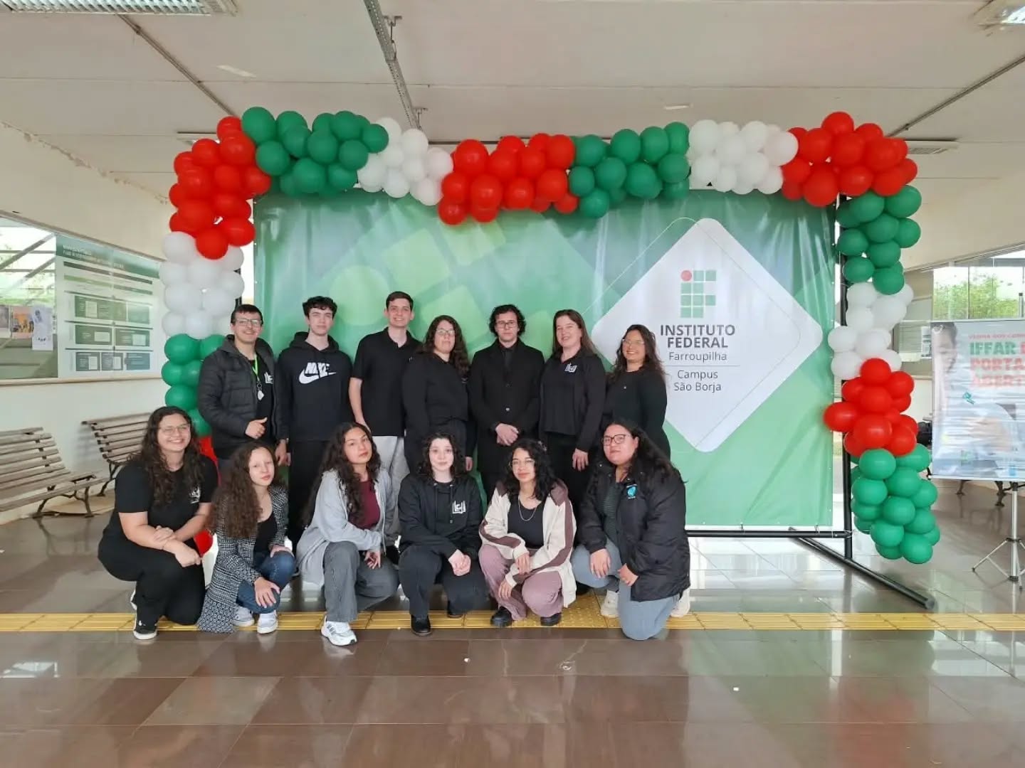 Licenciandos participando do evento em São Borja