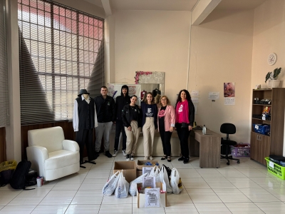 ESTUDANTES DO CURSO DE BACHARELADO EM ADMINISTRAÇÃO DO IFFAR/FW REALIZARAM AÇÃO SOCIAL DESTINADA À LIGA FEMININA DE COMBATE AO CÂNCER DE FREDERICO WESTPHALEN 