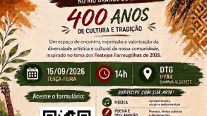 Tertúlia Artística do Campus Alegrete (15/09) está com as inscrições abertas Tertúlia Artística do Campus Alegrete (15/09) está com as inscrições abertas