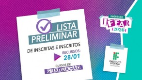 IFFar divulga resultado preliminar de inscritos no PS 2026 da Graduação IFFar divulga resultado preliminar de inscritos no PS 2026 da Graduação